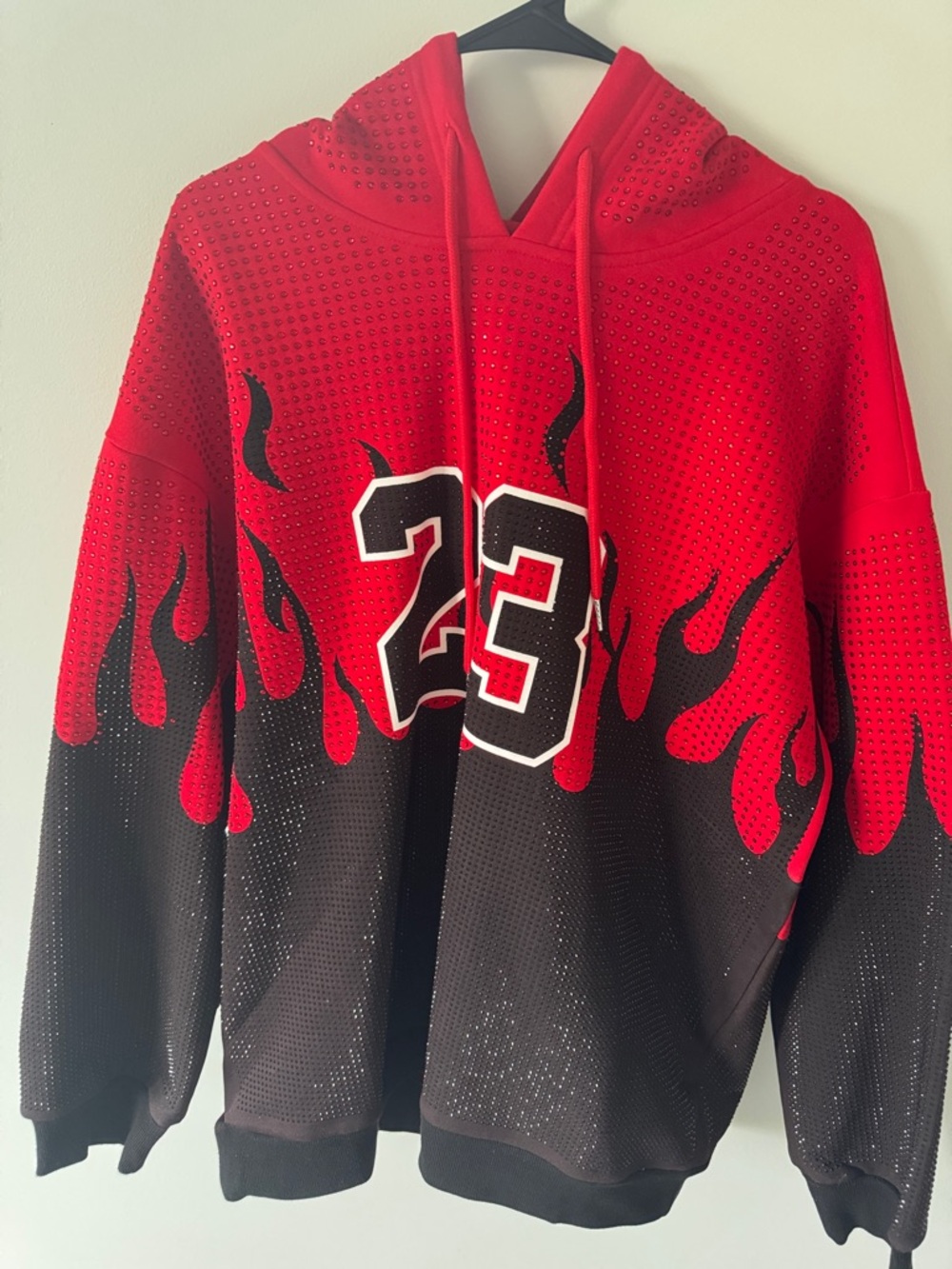 AKIRA Red & Black Flame '23 Pullover Hoodie